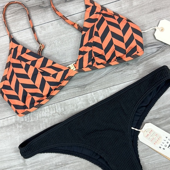 ☀️BILLABONG☀️ CROSS STEP CHARLIE SUMMER HIGH ISLA BIKINI SET - Picture 5 of 15